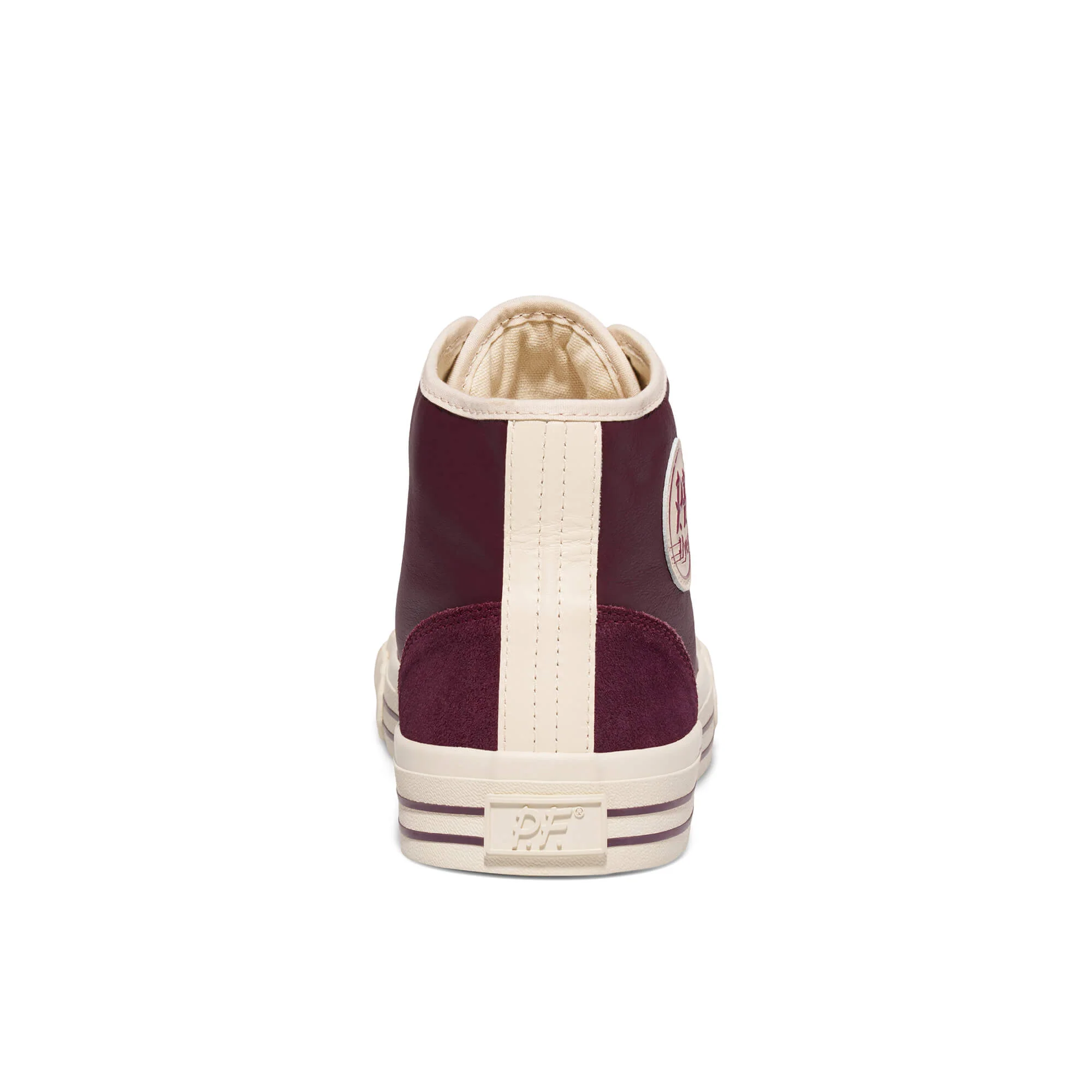 Center High-Top Burgundy/Antique White - Image 8